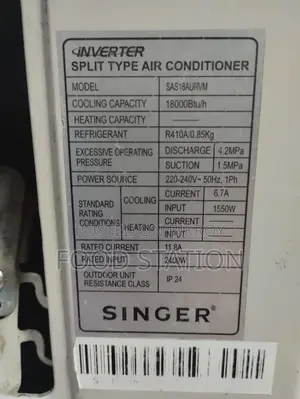 Singer Air Conditioner 1.5 Ton Inverter