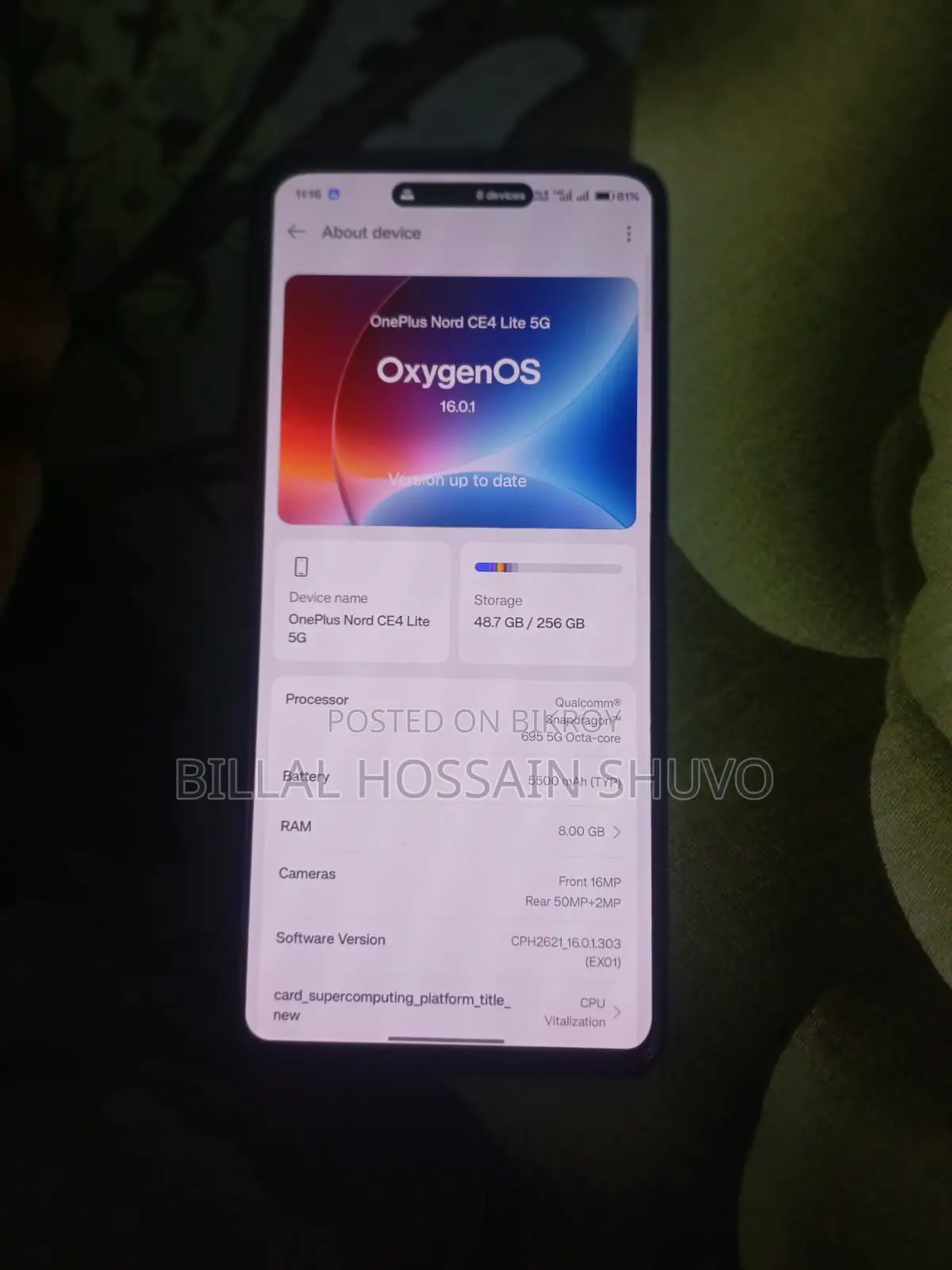 OnePlus Nord CE4 Lite 5g (Used)