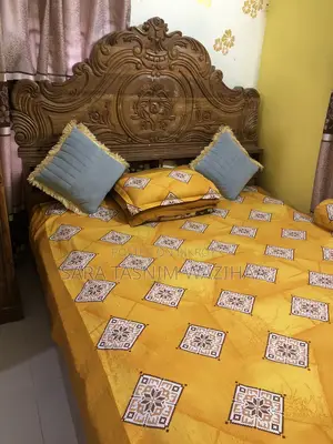সেগুন কাঠের কিং সাইজ খাট (আরজেন্ট সেল)