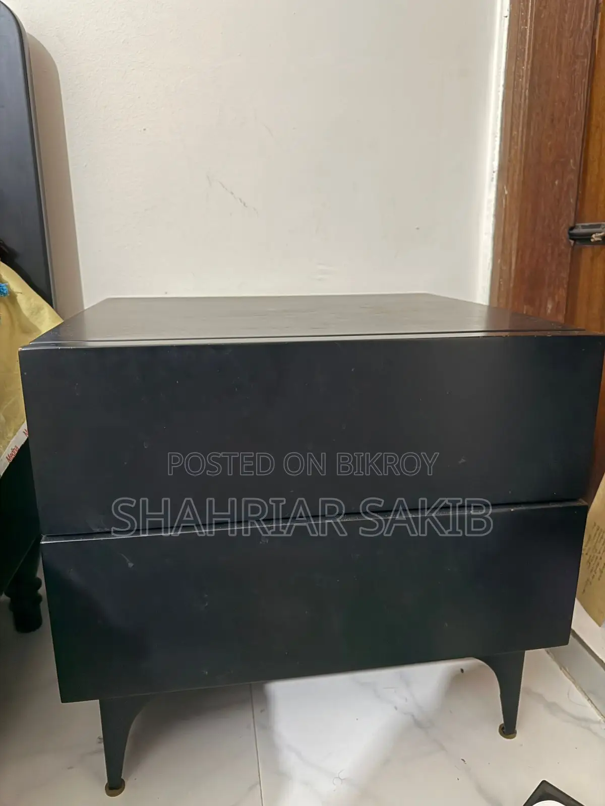 Smithfield Black Bedside Table from Isho