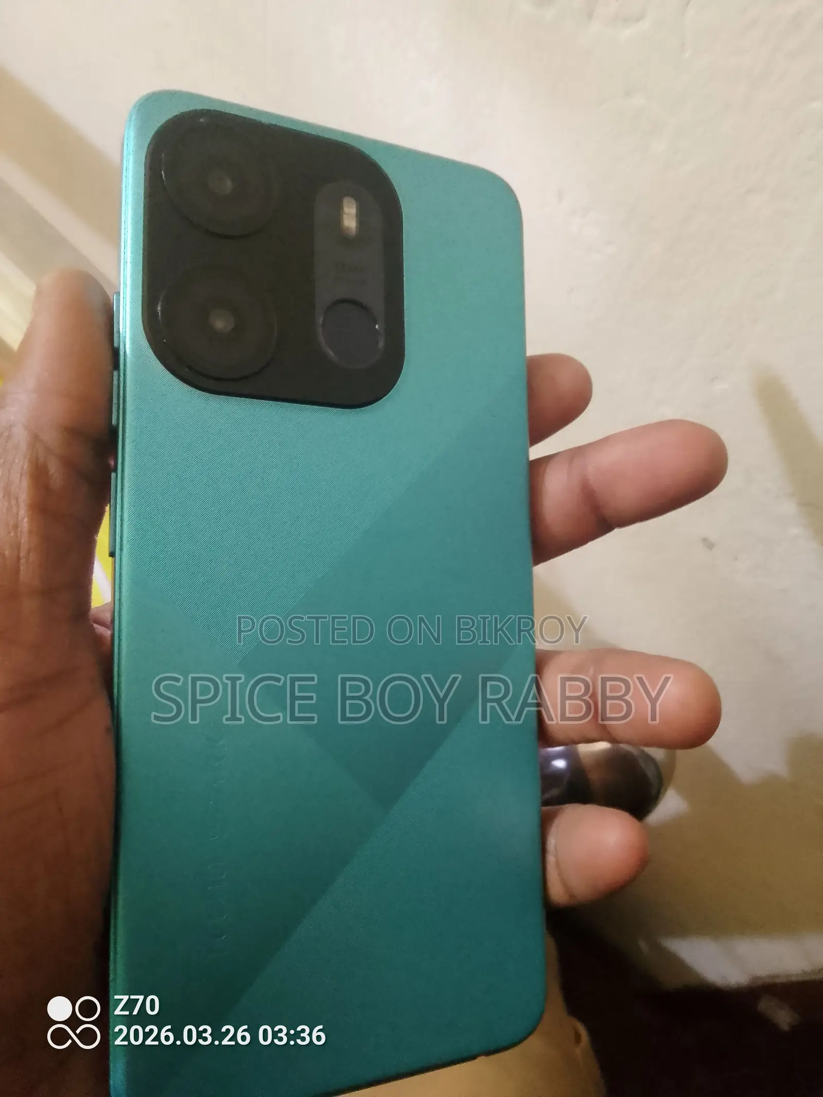 Tecno Spark Go BF 7 (ব্যবহৃত)