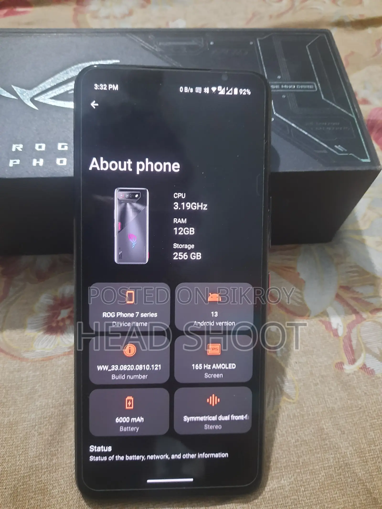Asus Rog Phone 7 (12/256) (Used)