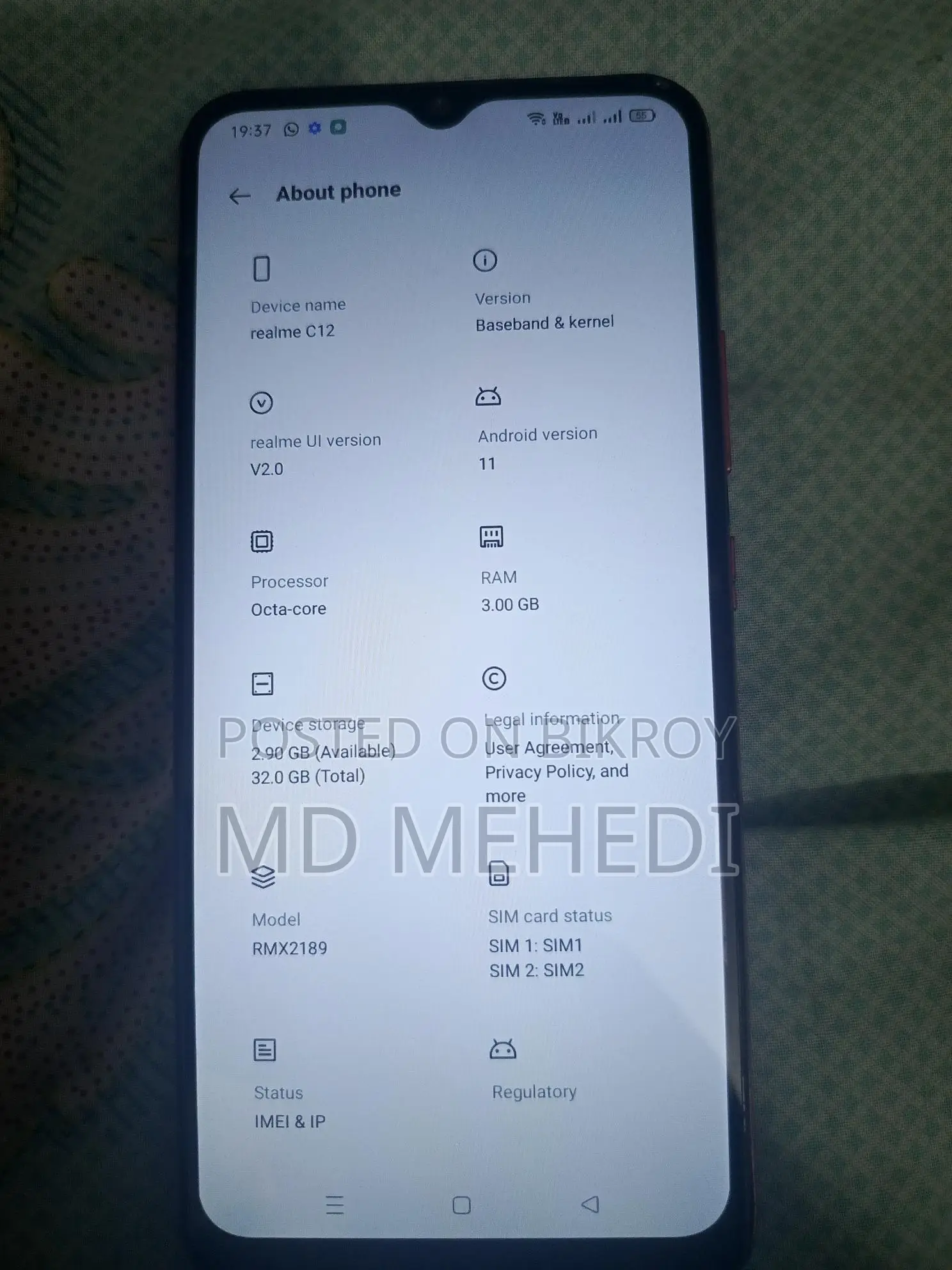 Realme C12 (Used)