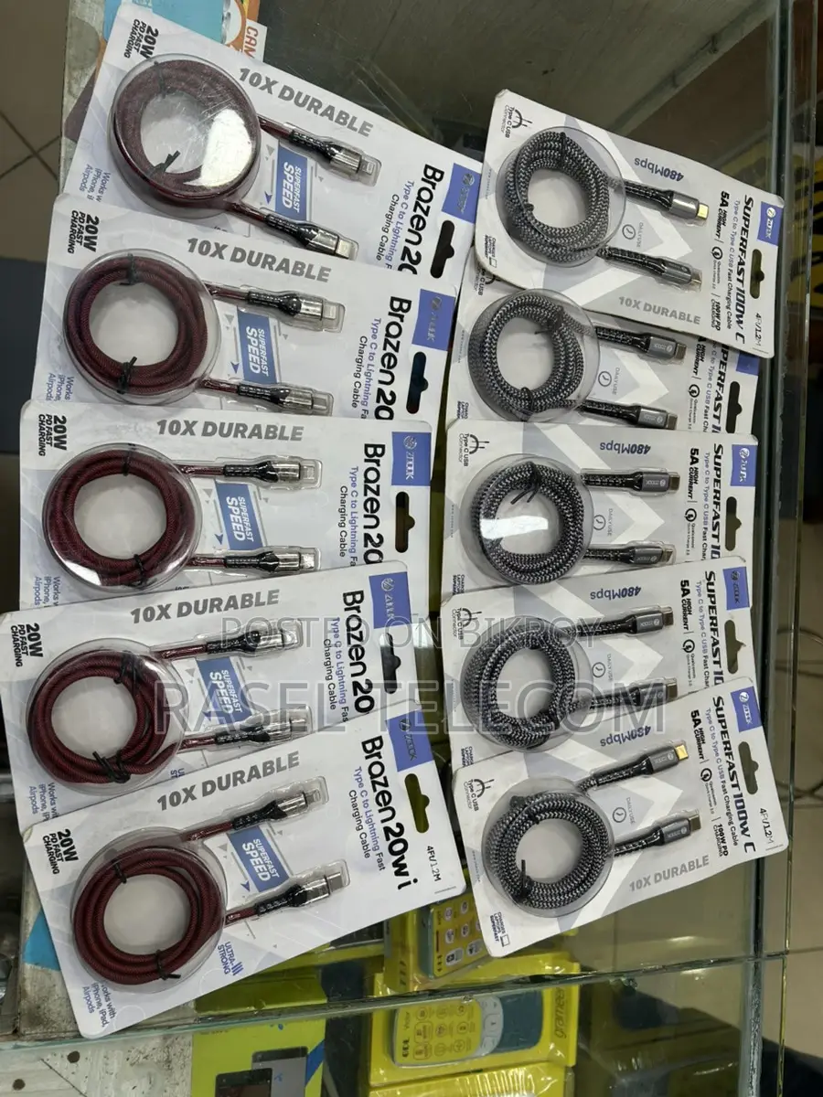 ZOOOK Fast Charging Cable (Type-C to Lightning/Type-C)