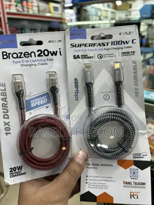 ZOOOK Fast Charging Cable (Type-C to Lightning/Type-C)