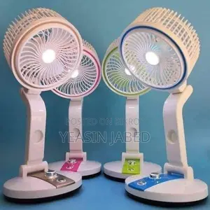Rechargeable Folding Fan with Led Light