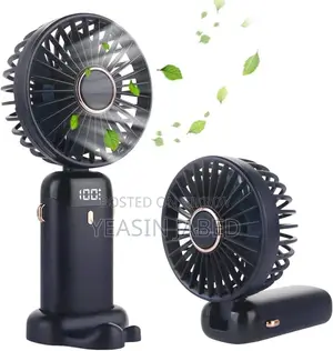 Rechargeable Folding Fan with Led Light