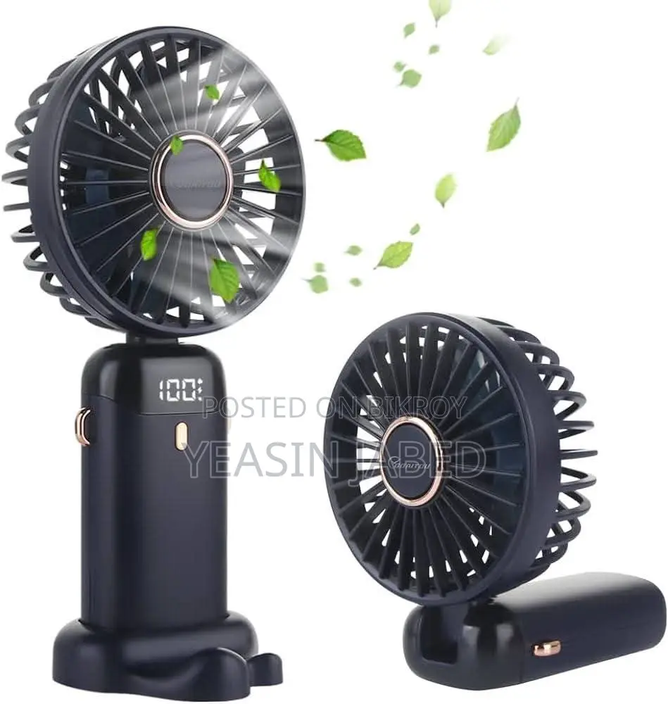 Rechargeable Folding Fan with Led Light