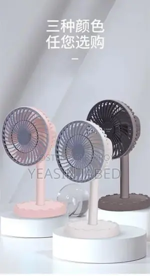 Rechargeable Folding Fan with Led Light