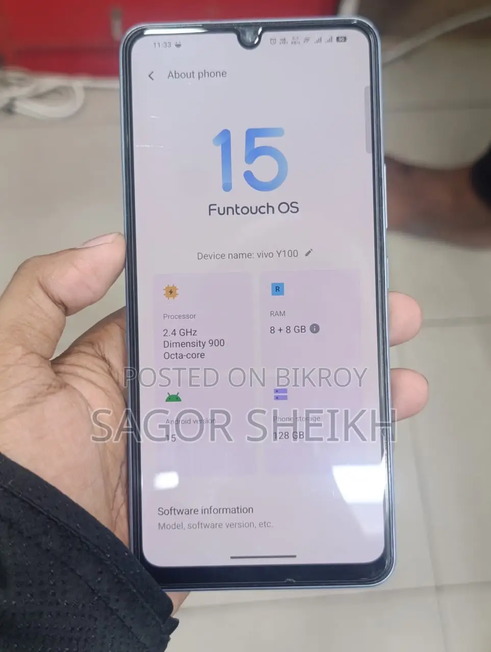 Vivo Y100 A (8+8/128) (Used)