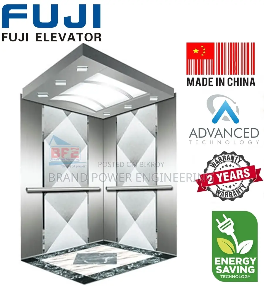 Fuji 8-Stop Passenger Elevator | 6 Person / 450kg