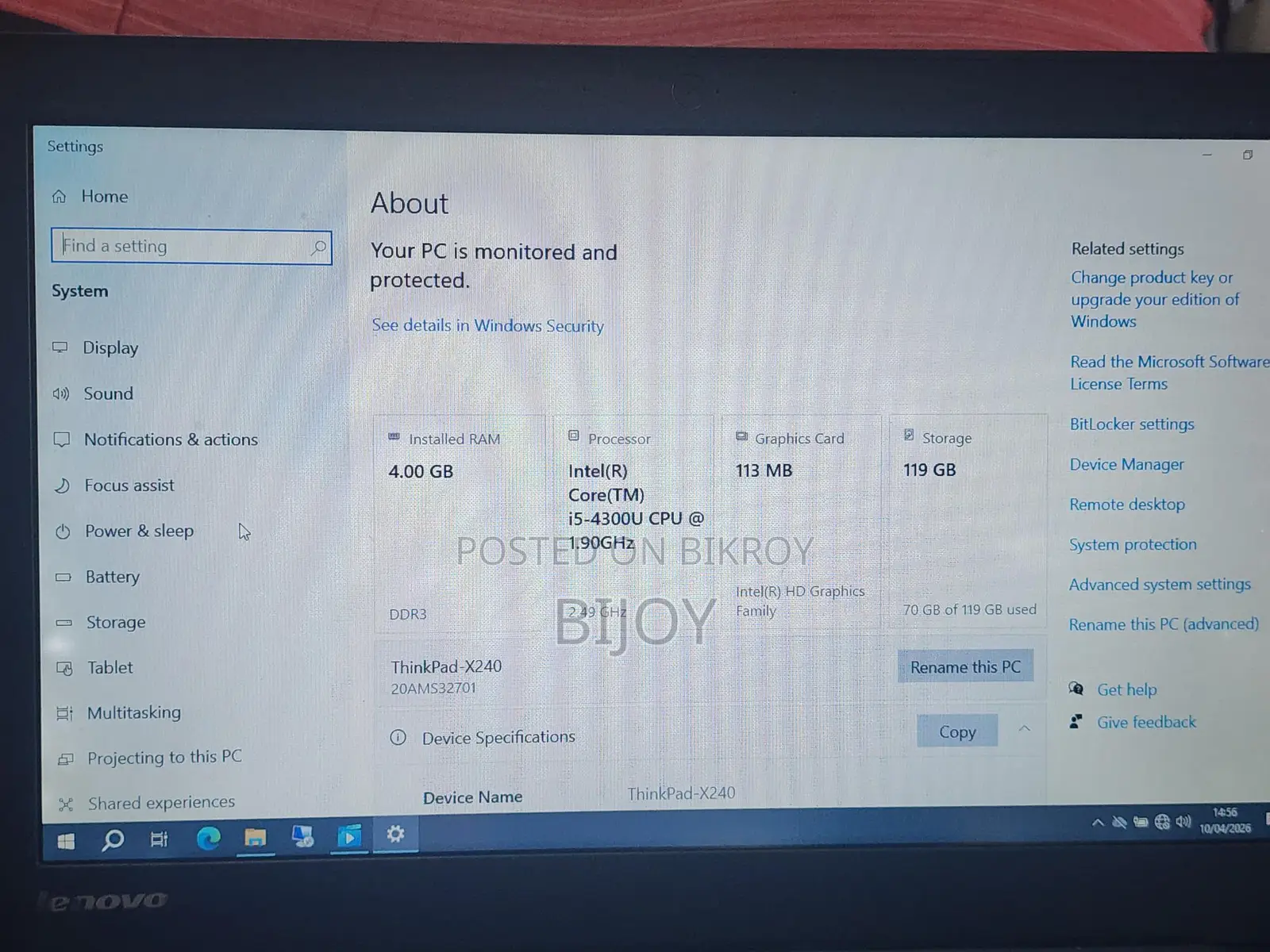 Lenovo x240