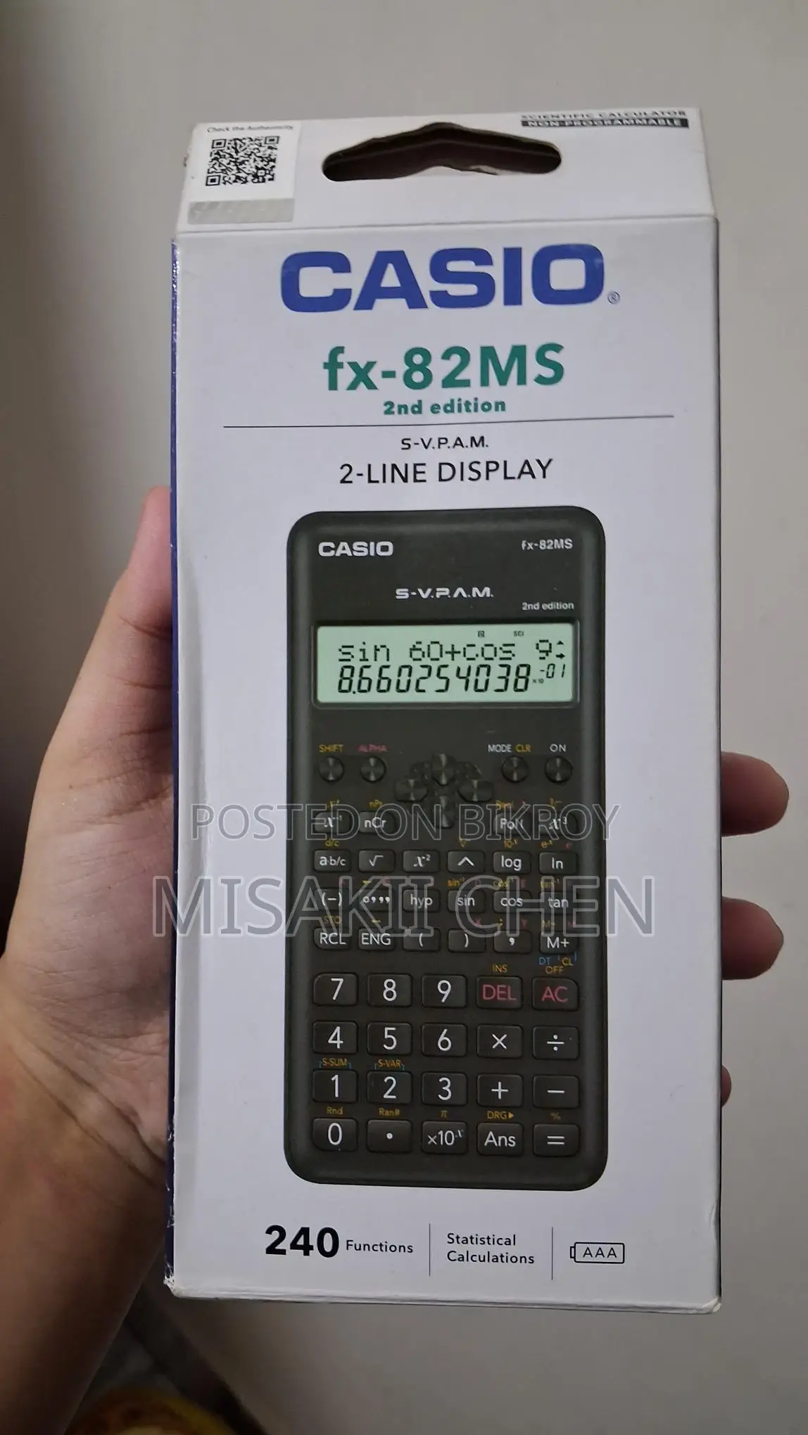 Original Casio Fx-82 Ms 2nd Edition