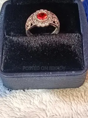 Hallmarked 21 Karat, Attractive Emerald Stone Ring with Lifetime Color Guarantee, Brand New