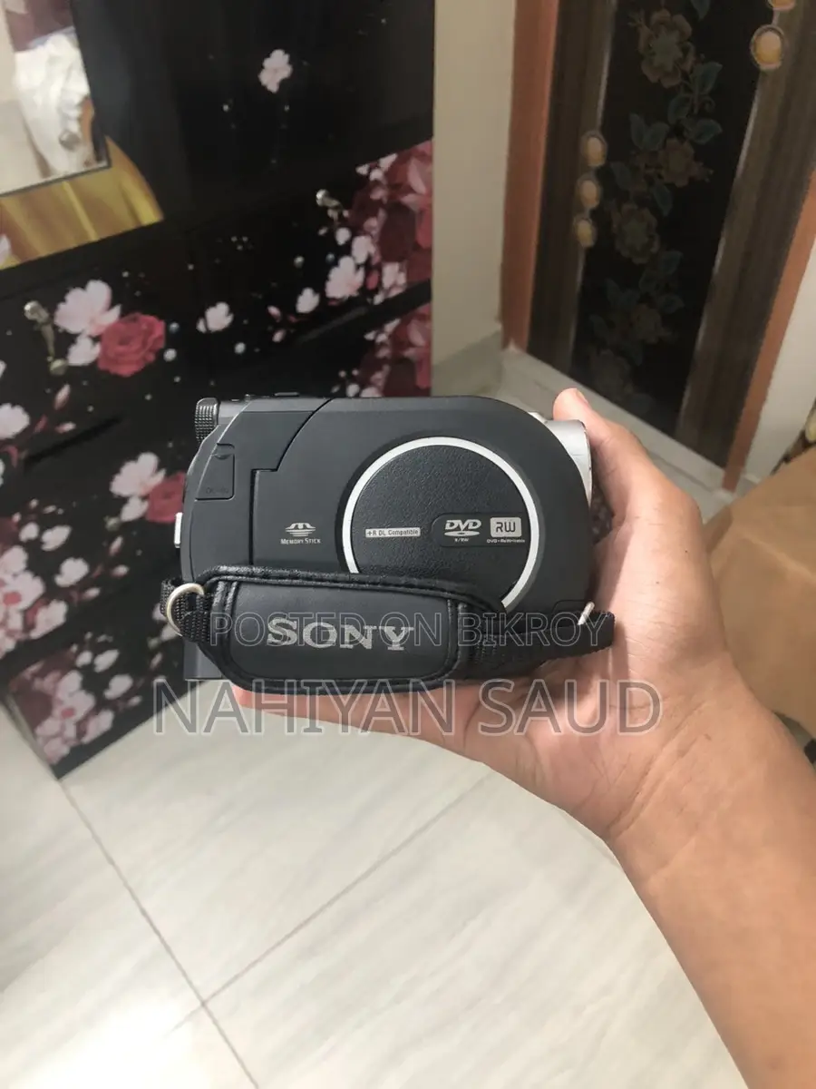 A Video camera. And antique piece.