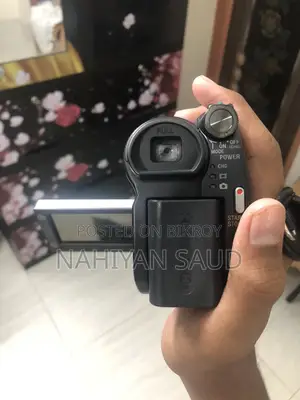 A Video camera. And antique piece.