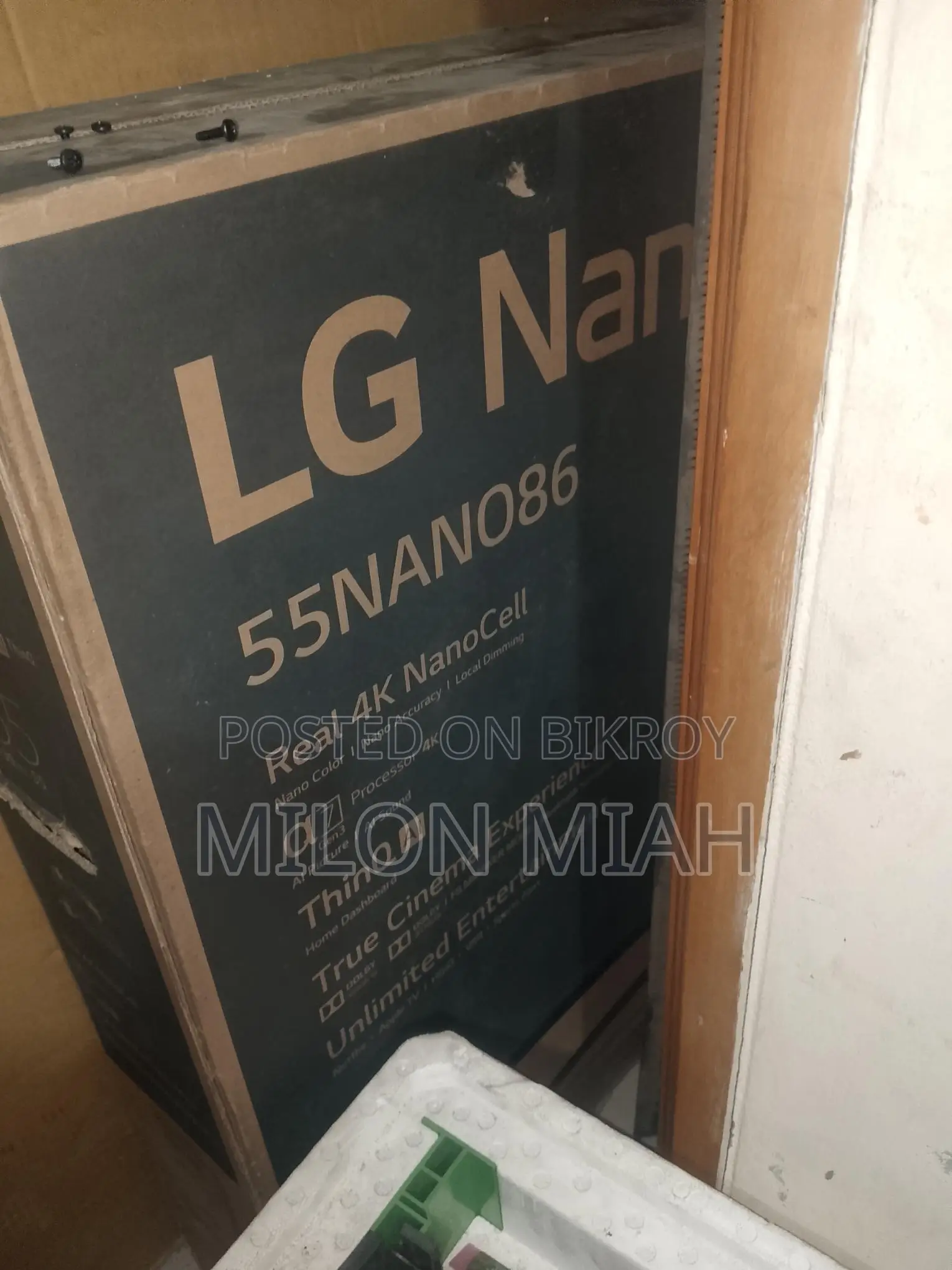 LG 55 Inch NanoCell 4K TV NANO86 with Box and Remote