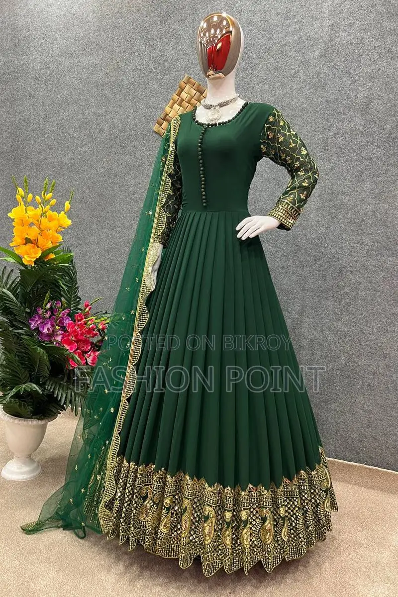 Premium Georgette Embroidery Party Dress