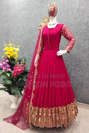 Premium Georgette Embroidery Party Dress