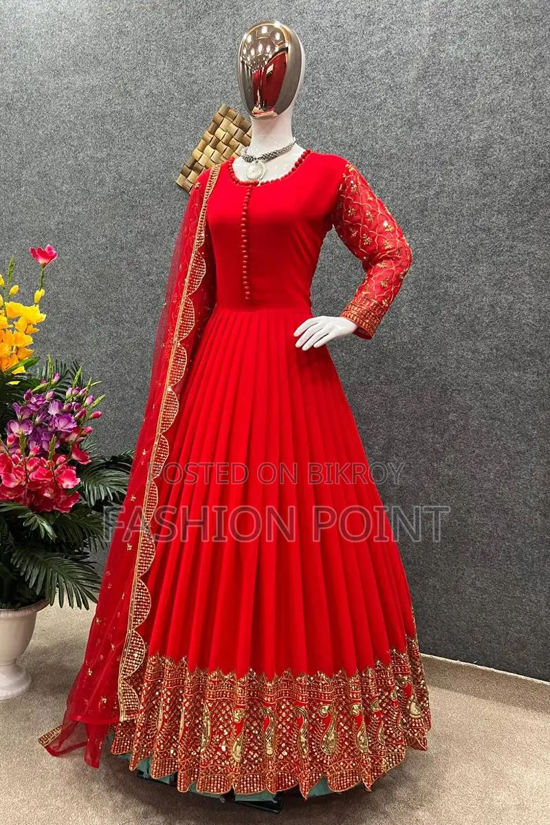 Premium Georgette Embroidery Party Dress