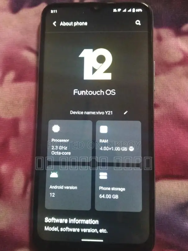 Vivo Y21 4+1+64 (Used)