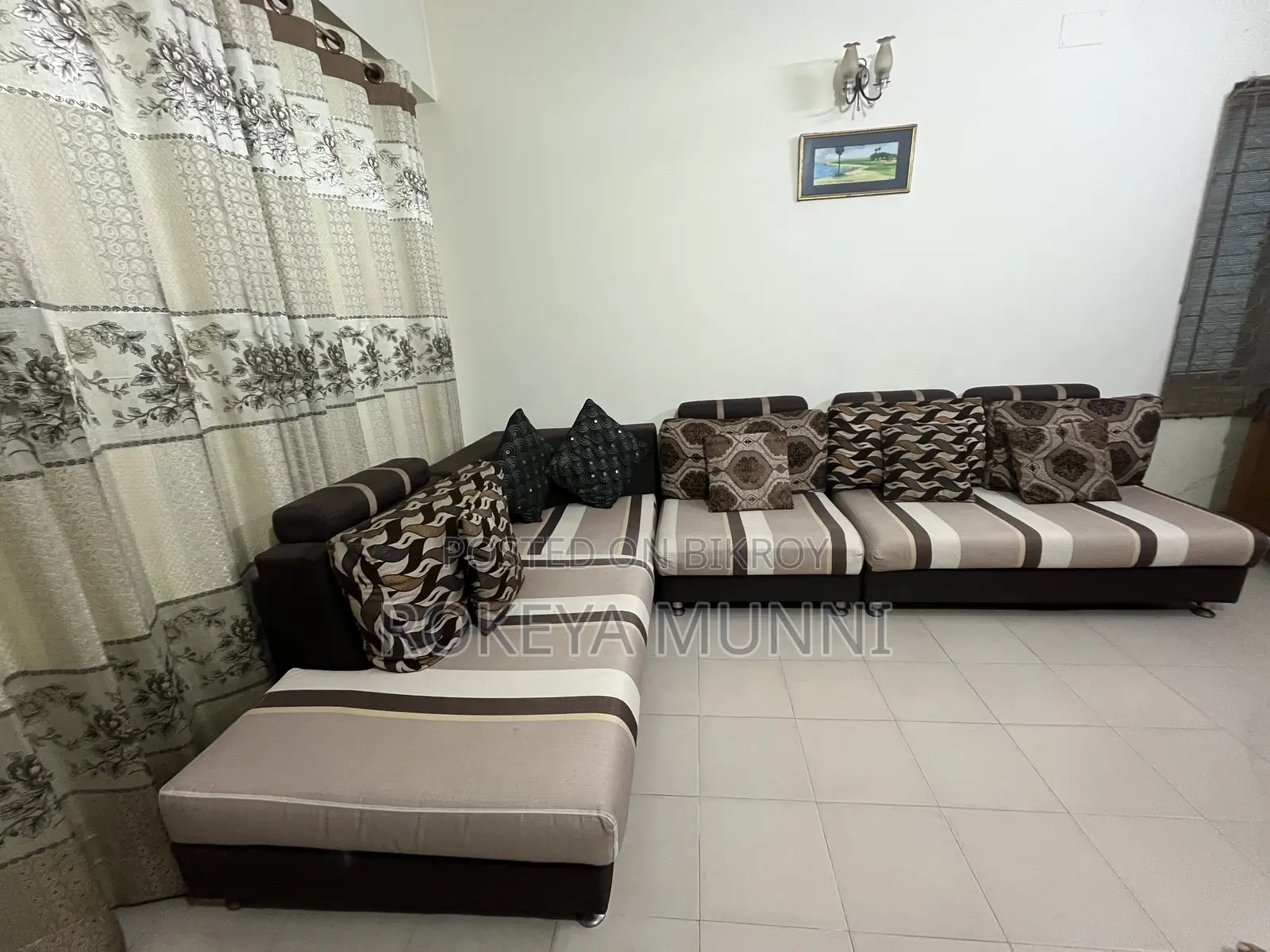 Modern L-shaped Sofa Set