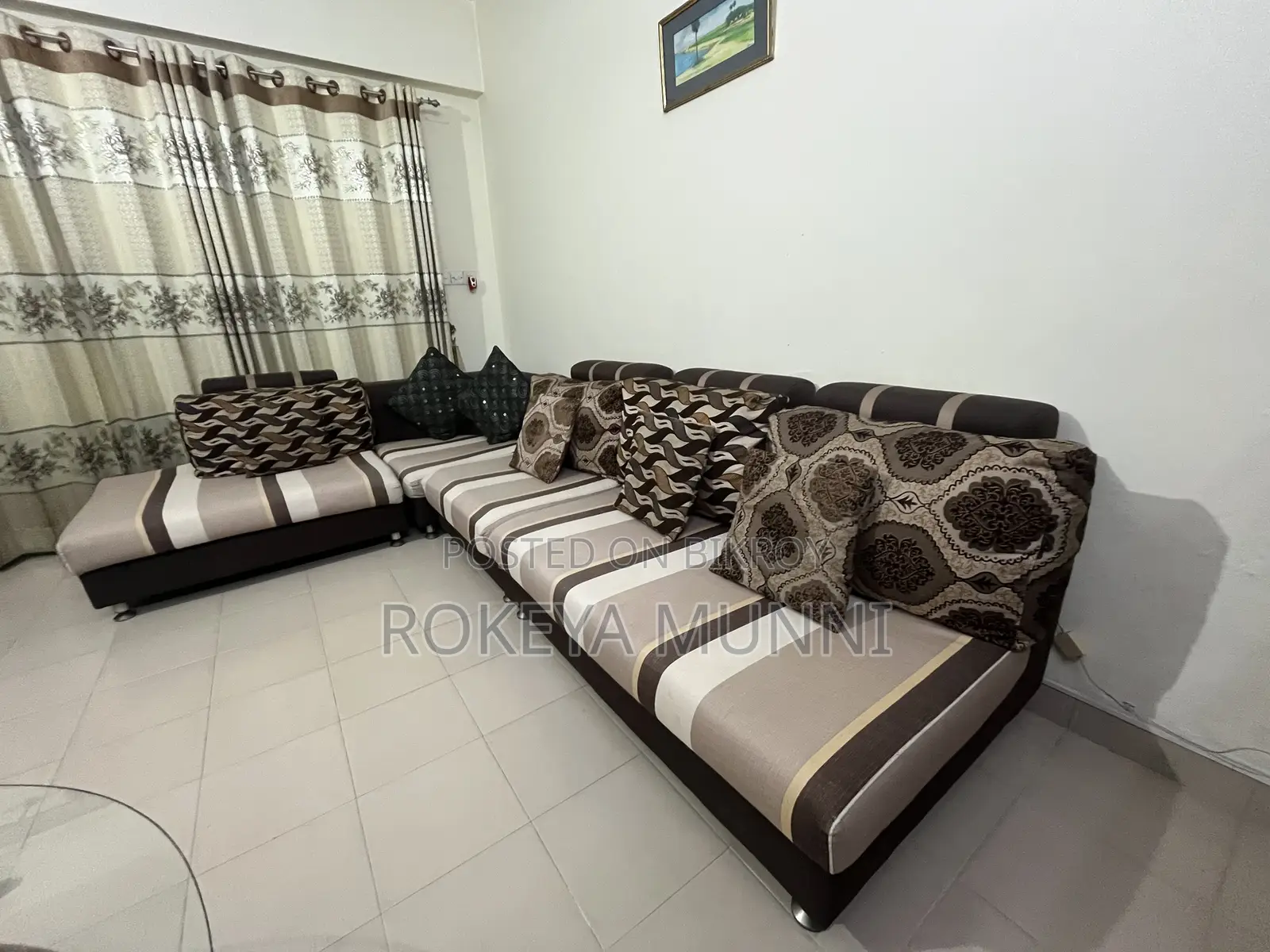 Modern L-shaped Sofa Set