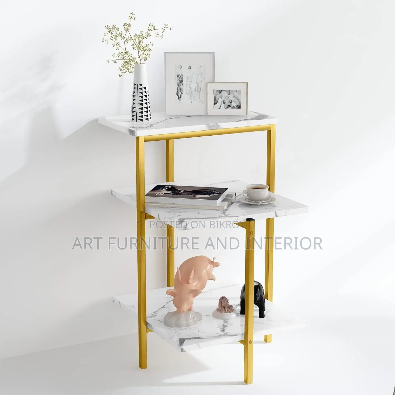 Mild Steel Sofa Side Table - 04