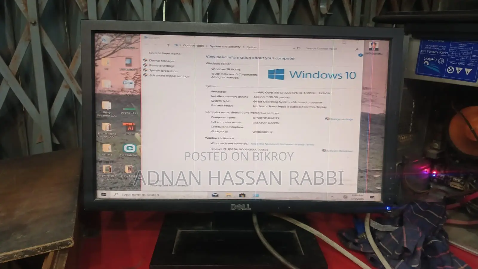 Desktop Computer Gigabyte GB-BACE-3000 8GB Intel Core i3 HDD 500GB