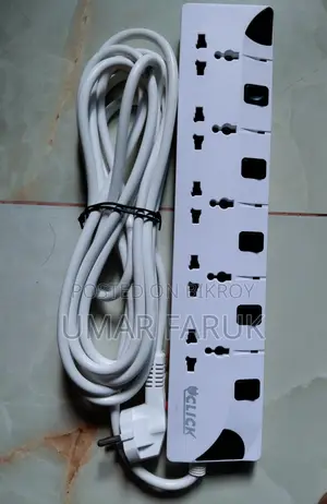 Click Multi Plug 5 Sockets with 16.5 Feet Cable
