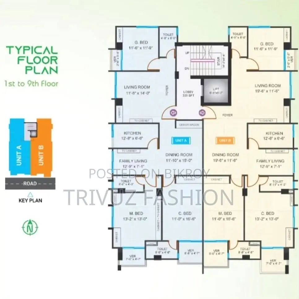 Attractive ready-made 2 flats for sale