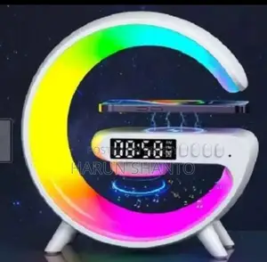 4-in-1 Rgb Bluetooth Speaker with 10w Wireless Charger & Alarm Clock