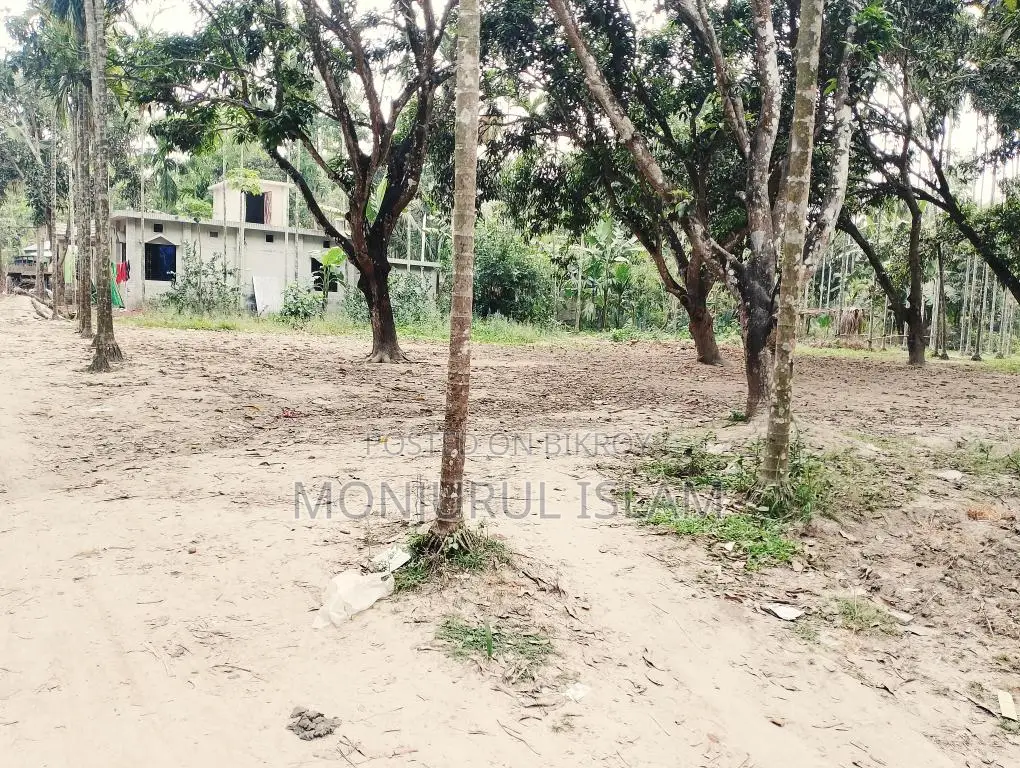 Beautiful land for sale in a residential area, adjacent to the government road.