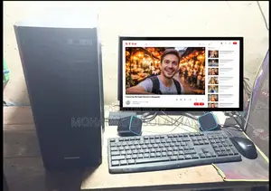 Desktop Computer. 19-inch Monitor. SSD 256 GB