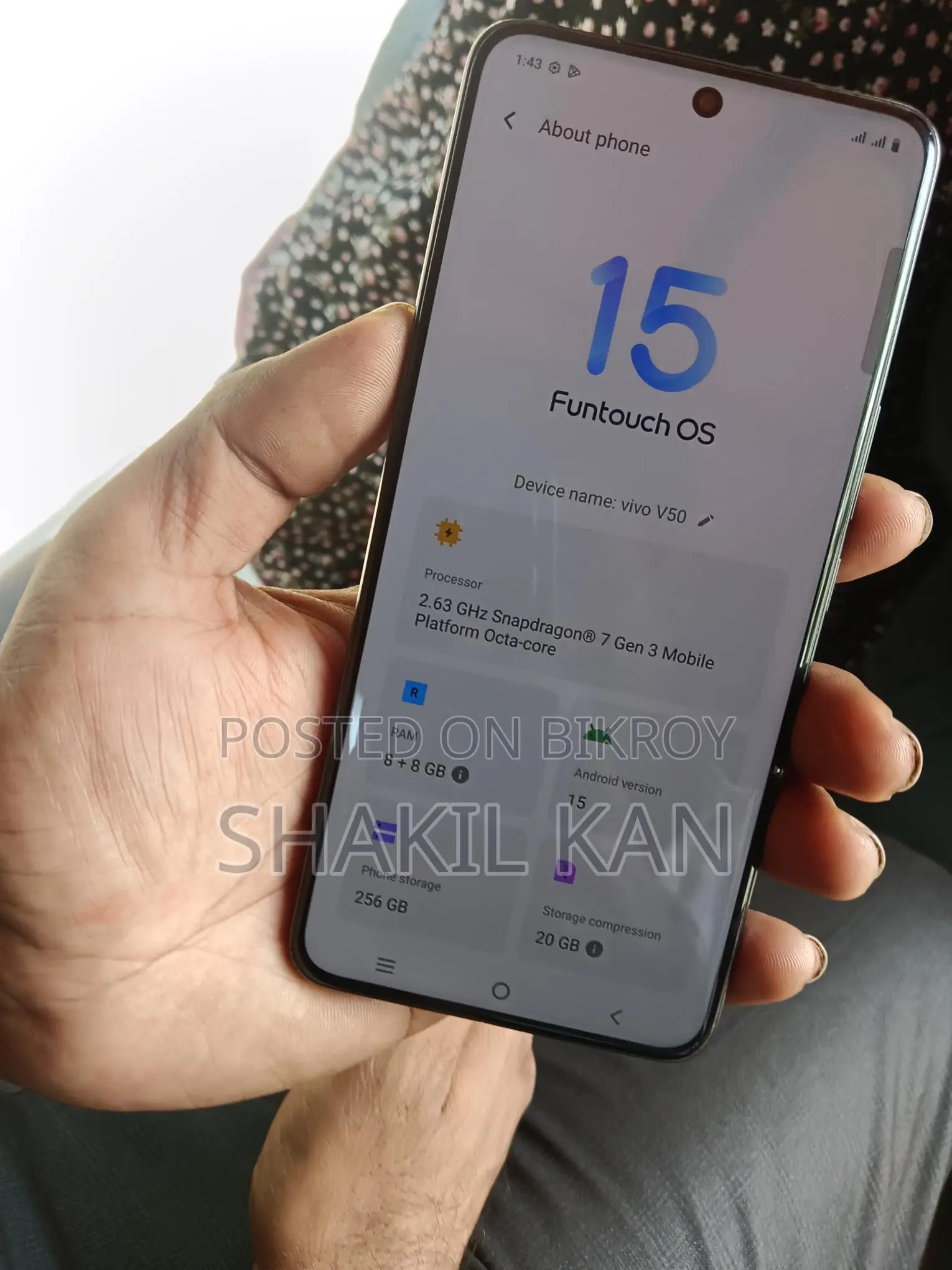 Vivo V50 . (Used)