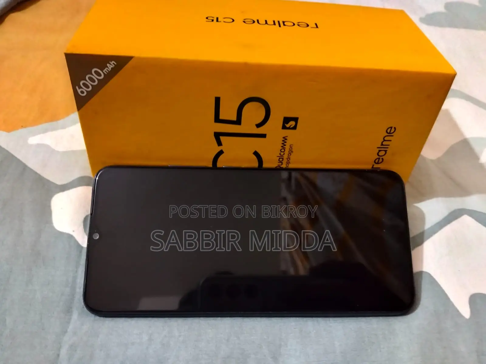 Realme C15 4/64GB RAM (Used)