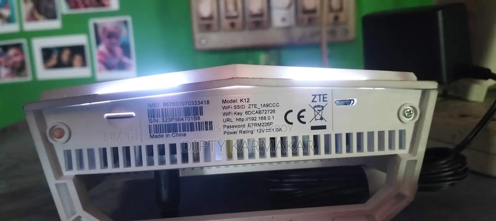 Wireless router that works without electricity