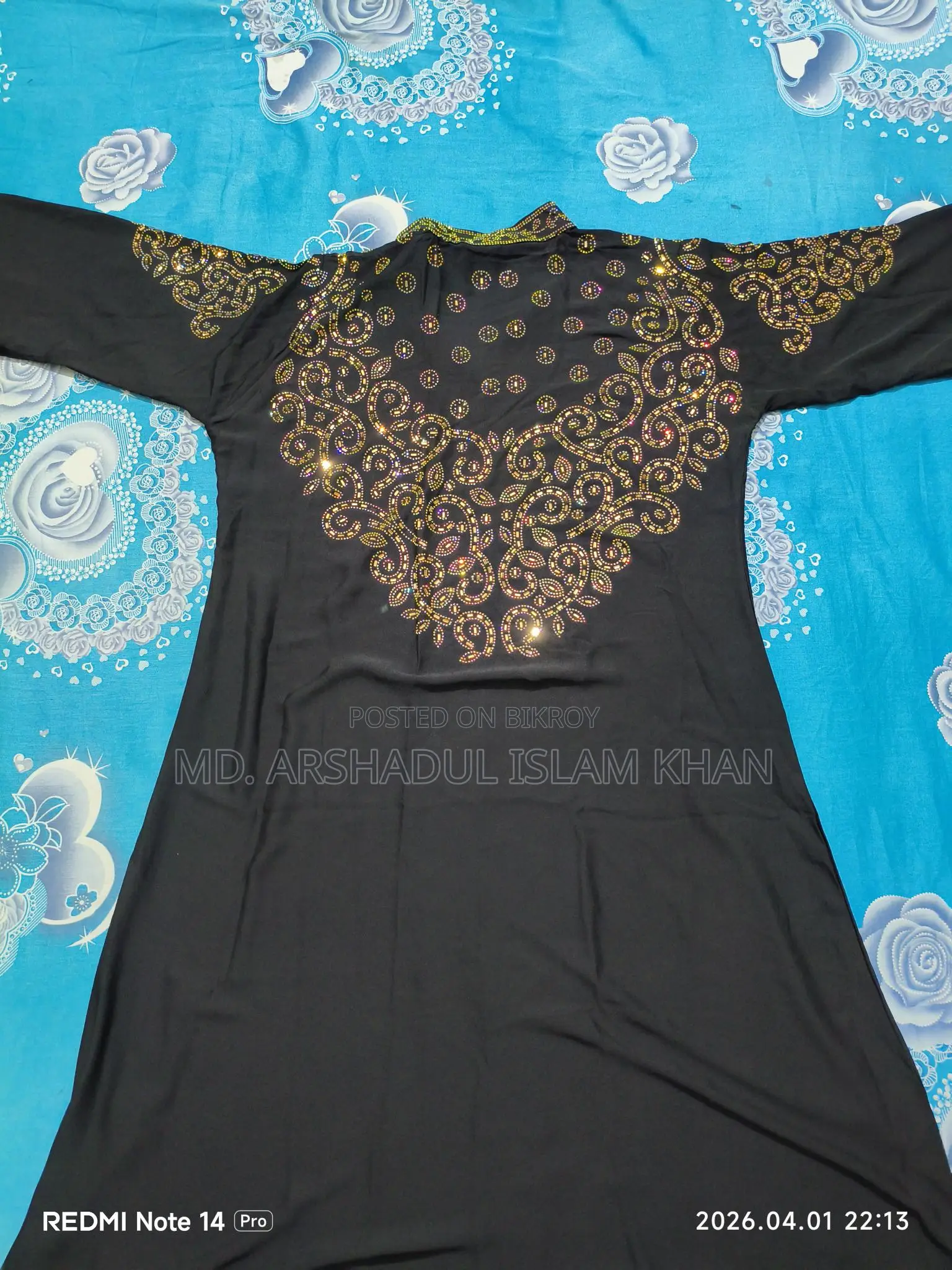 Dubai Silk Fabric Borka