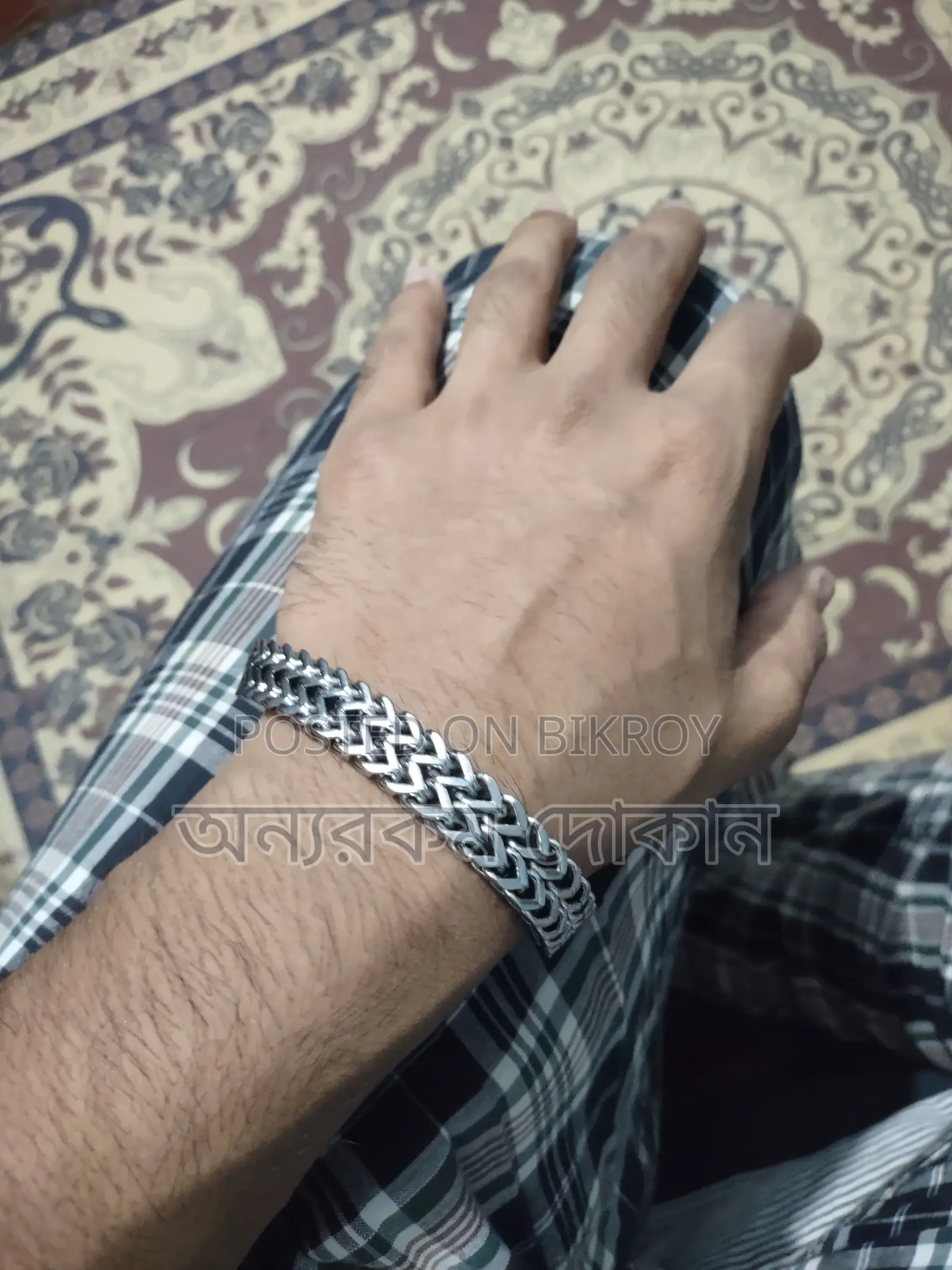 সিলভার মেনস ব্রেসলেট!!!!