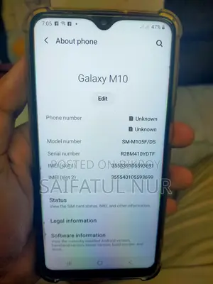 Samsung Galaxy M10 . (Used)