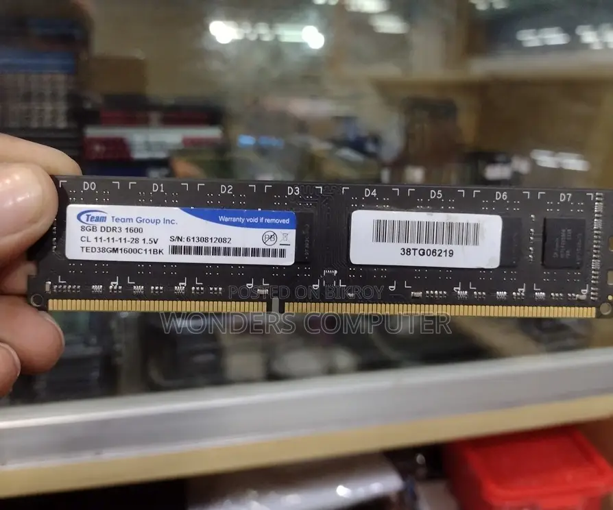 TEAM 8 GB DDR3 1600 MHz ডেস্কটপ র‍্যাম (১ বছরের ওয়ারেন্টিসহ)