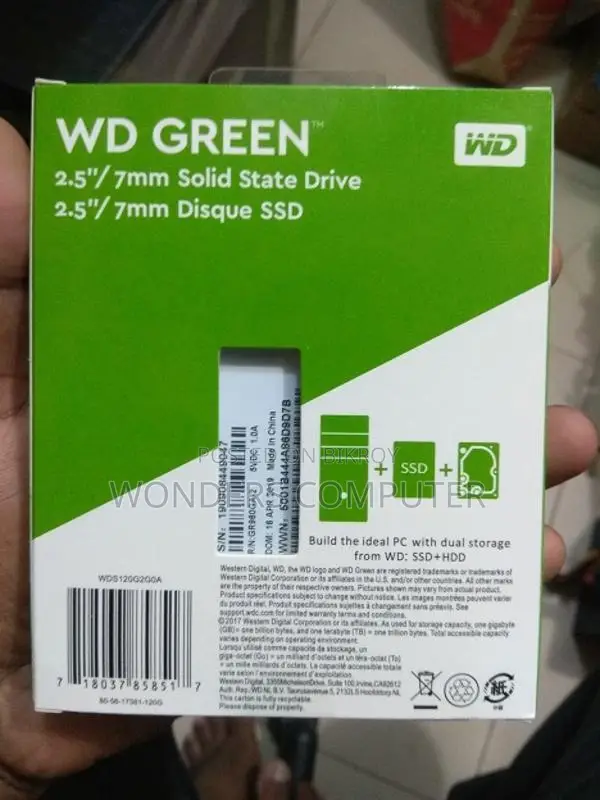 Western Digital 120 GB M.2 With 1Year Warranty