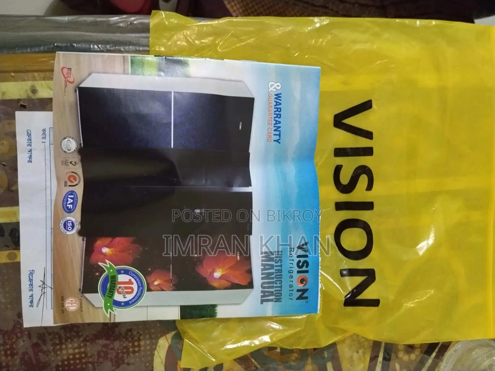 Vision Glass Door Refrigerator Almost New
