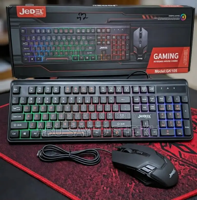 Jedel Gk105 Rgb Keyboard & Mouse