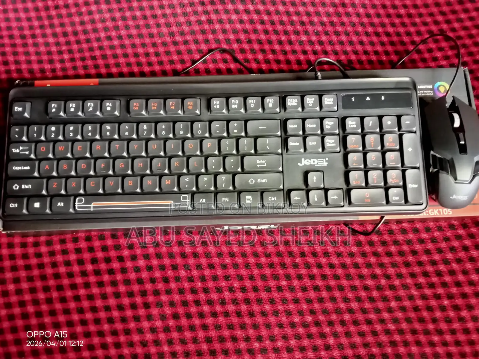 Jedel Gk105 Rgb Keyboard & Mouse