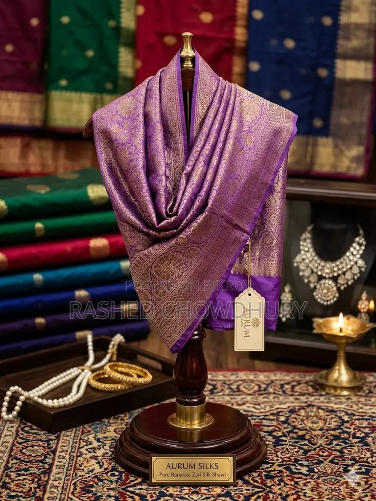Original Tussar Katan with Matte Zari Weaving - Excluding Blouse Piece