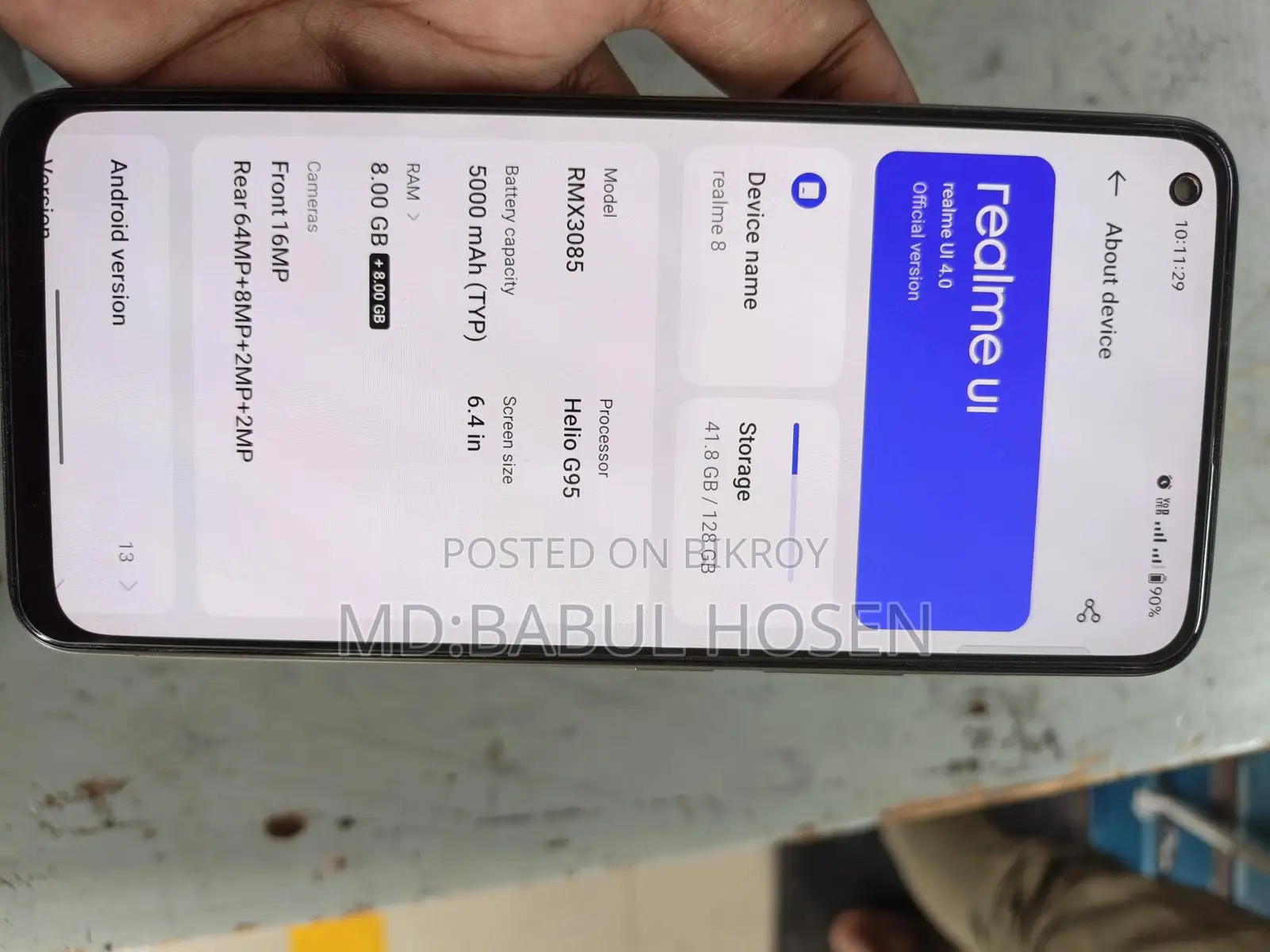 Realme 8 ভালো (Used)