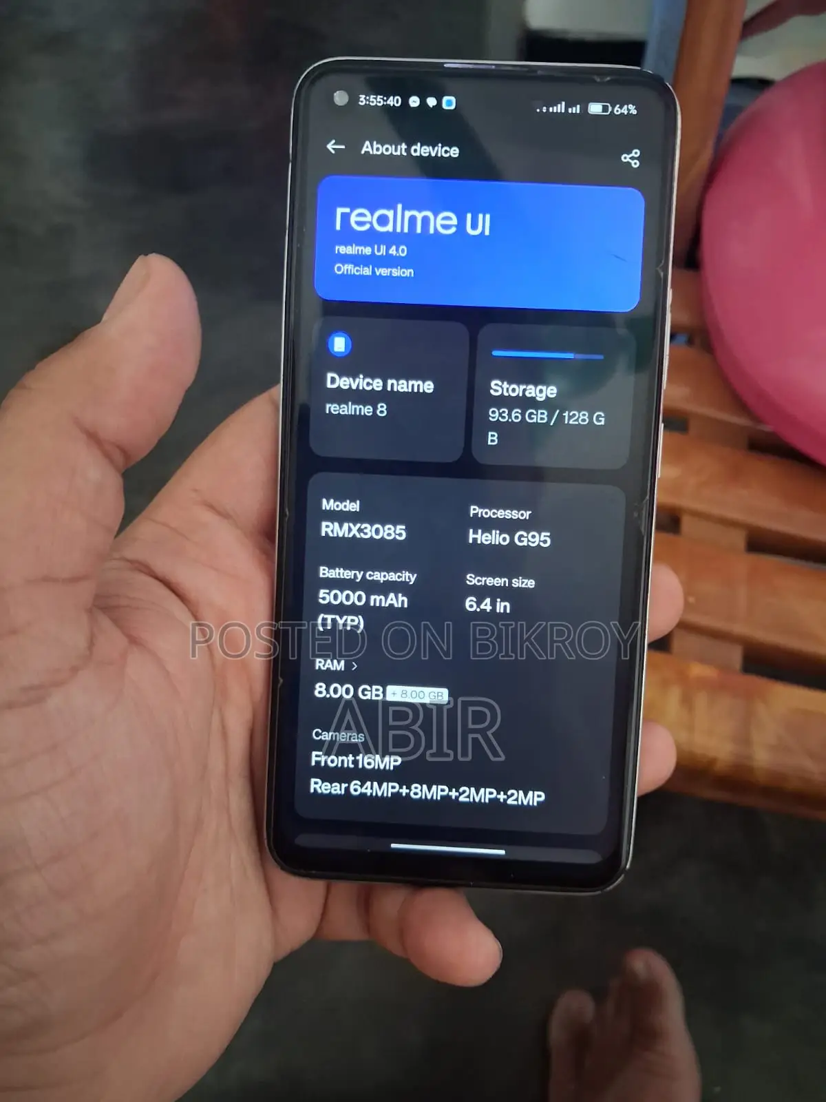 Realme 8 + 128GB (Used)