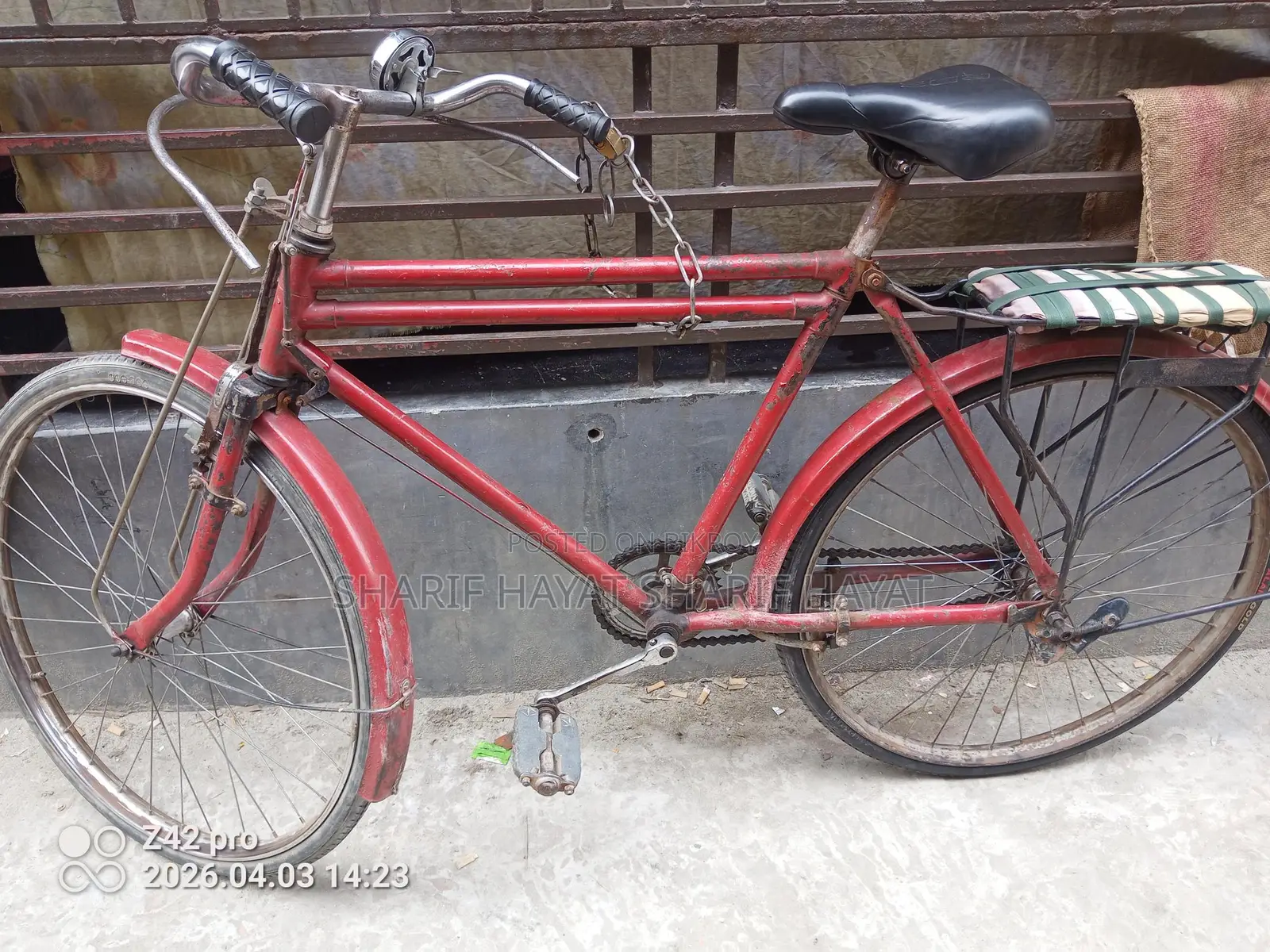 Hero 26-inch Bicycle with New Rear Tire and Tube