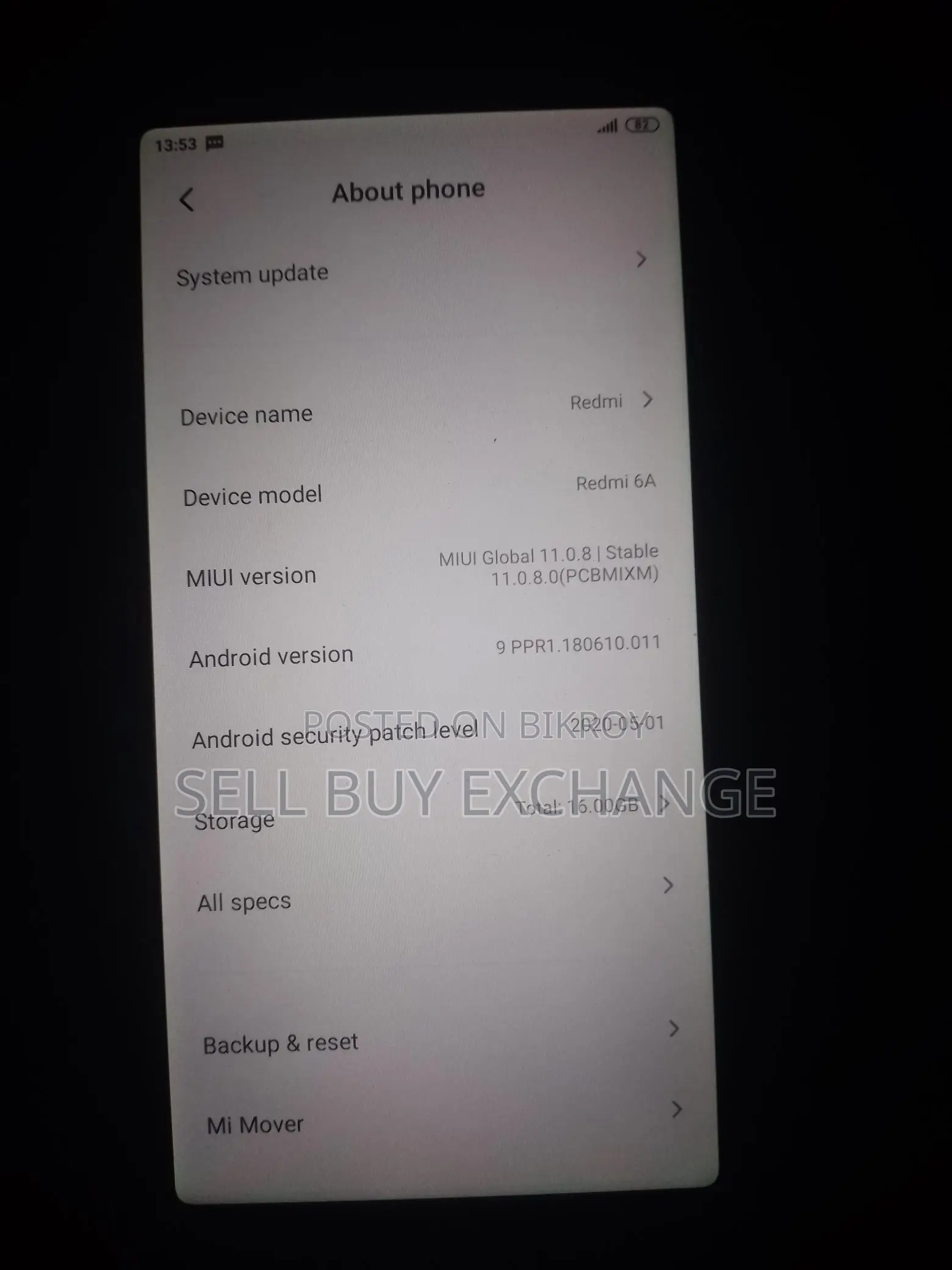 Xiaomi Redmi 6A 2/16 Fresh (Used)